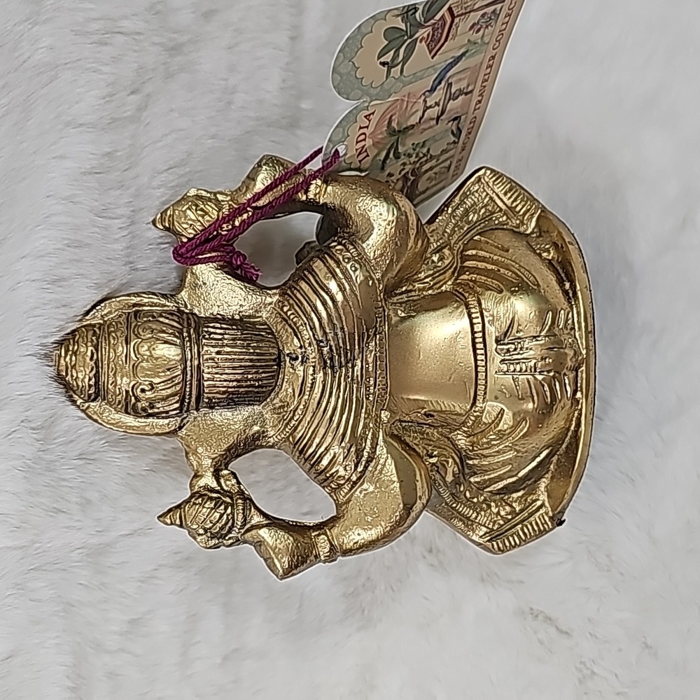 Indian Ganesh or Ganesha Ornate Hindu Elephant God Sculpture The World Traveler - Picture 4 of 6